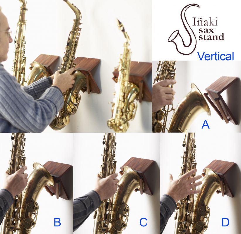 wall mounted saxophone stand